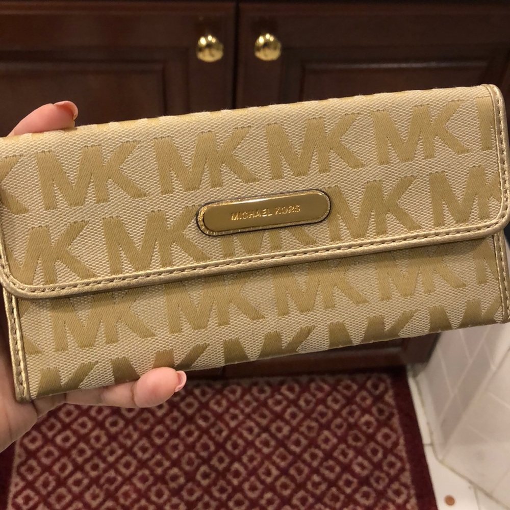 Michael Kors MK logo wallet/card holder